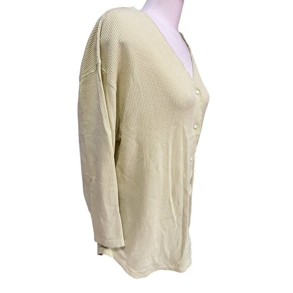 Victoria's Secret V Neck Button Up Long John Casual Sleep Shirt Sz Large Womens - Picture 13 of 14